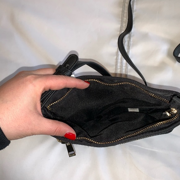 Black Nylon Crossbody Bag - Picture 2 of 3